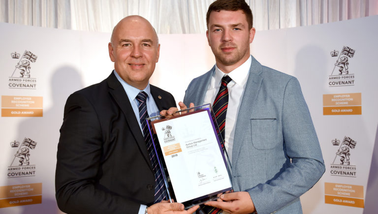 Auctus Management Group Receive Armed Forces Covenant Gold Award