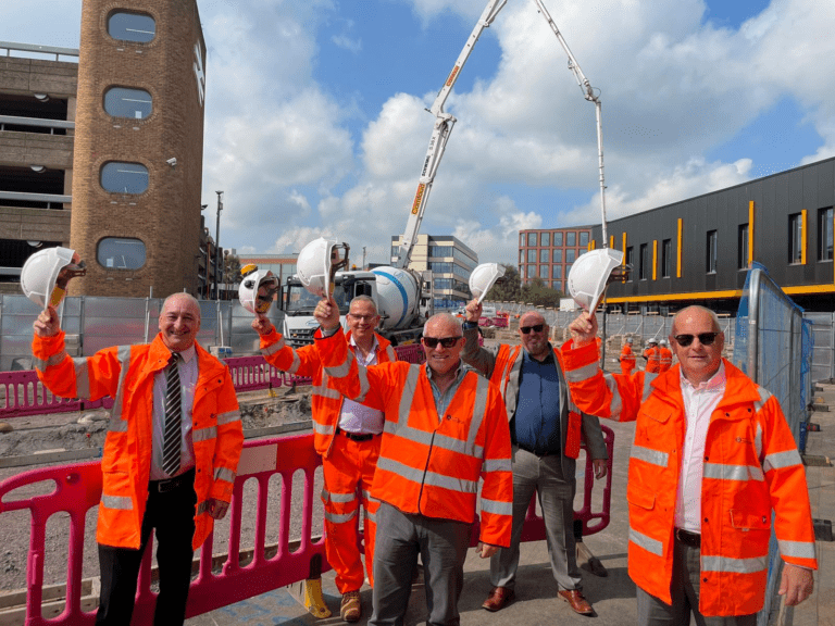 Concrete Pour on The Wolverhampton City Centre Metro Extension Signals Continuing Progress Press Release
