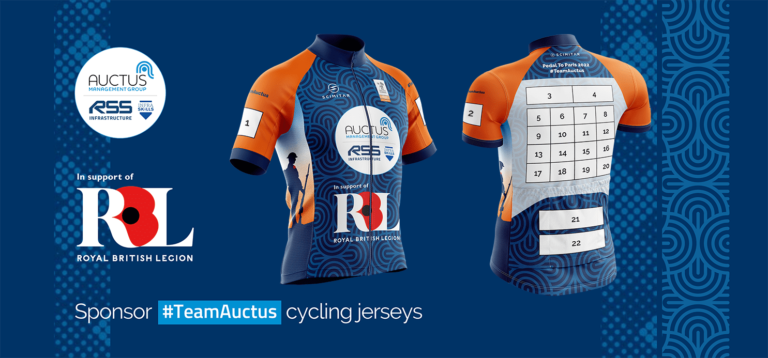 Shirt Sponsorship for Team Auctus at Pedal to Paris