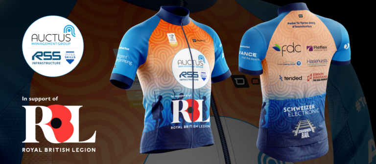 Team Auctus Pedal to Ypres cycling challenge jersey
