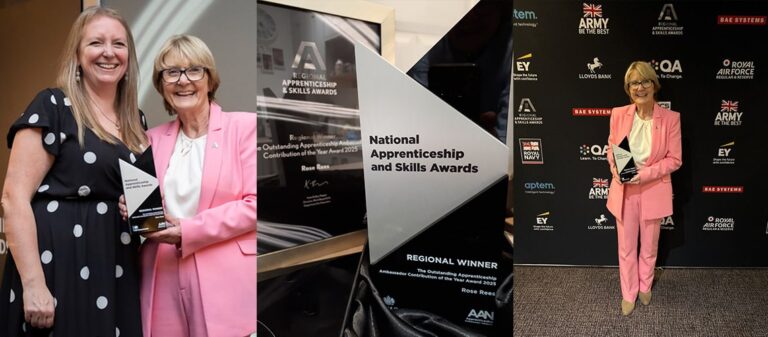 Rose Rees MBE, who has been named Outstanding Apprenticeship Ambassador of the Year by the Apprenticeship Ambassador Network