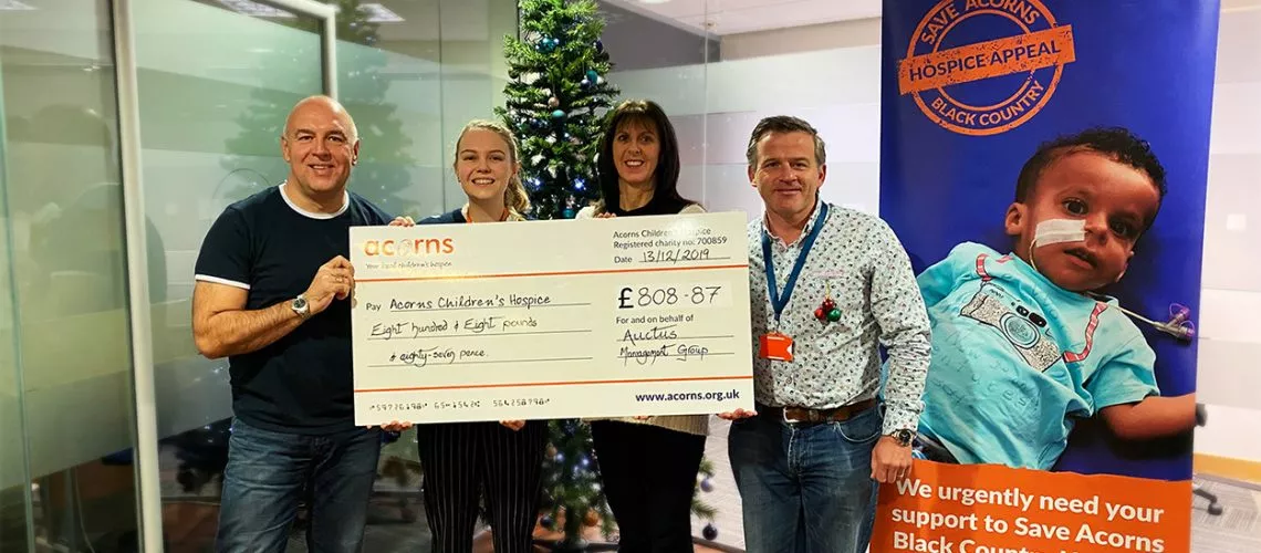 AMG Support Acorns Childrens Hospice Press Release