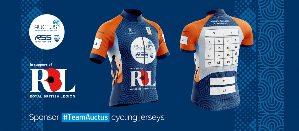 Shirt Sponsorship for Team Auctus at Pedal to Paris